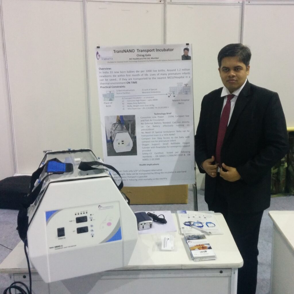 AVI Healthcare's TransNANO Transport Incubator Top 25 Healthcare Innovations in India