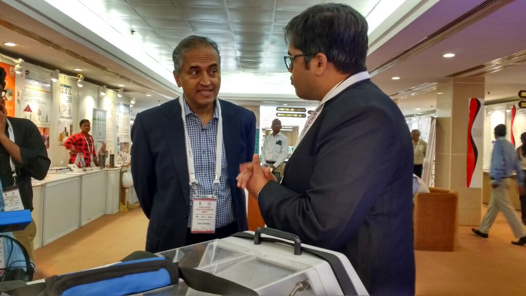 Dr Devi Shetty Vigyan Bhavan 2016 AVI Healthcare TransNANO Transport Incubator