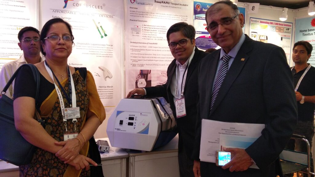 Vigyan Bhavan 2016 AVI Healthcare TransNANO Transport Incubator Mr Dinesh Dua